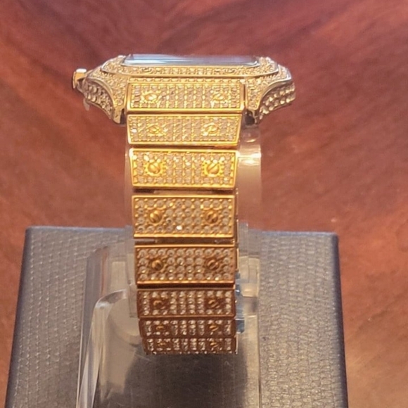 Mens Hip Hop Rapper Full Iced Out Simulated Diamond Waterproof Quartz Wa… - Picture 5 of 11